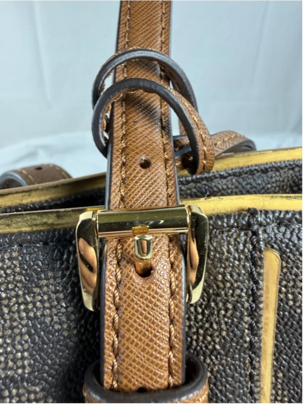 Michael Kors Jet Set East West Medium Tote Brown Signature Logo